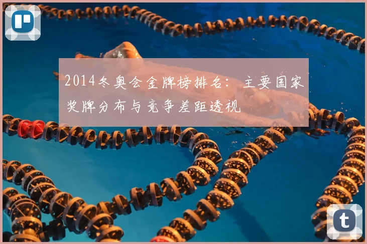 2014冬奥会金牌榜排名：主要国家奖牌分布与竞争差距透视